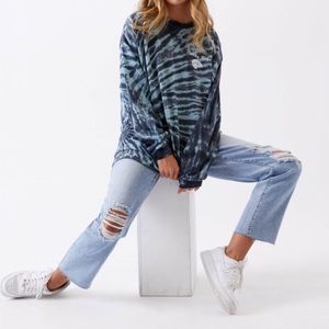 PACSUN HIGH RISE STRAIGHT JEANS LIGHT WASH